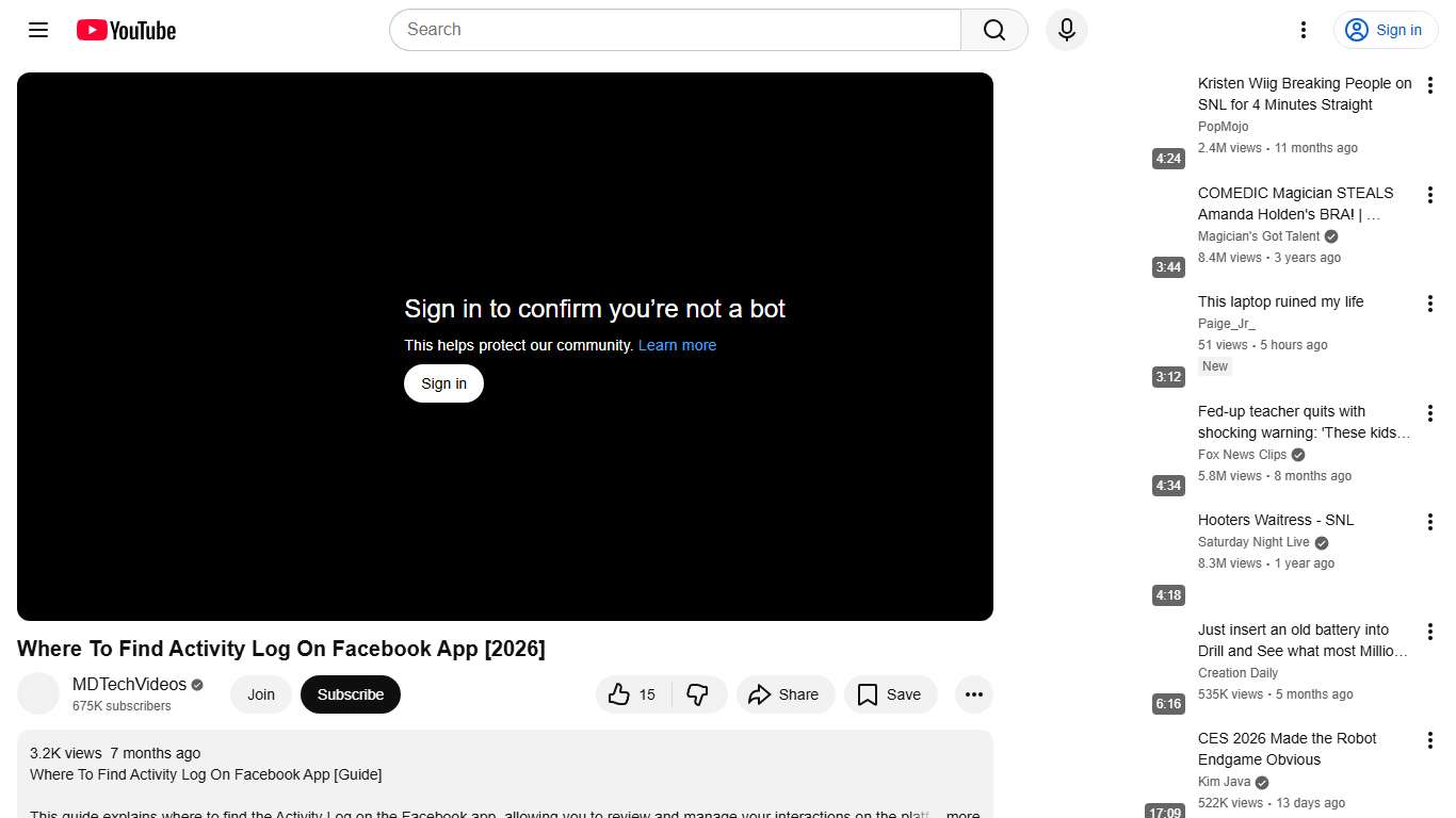 Where To Find Activity Log On Facebook App [2026] - YouTube